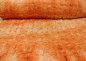 Preview: Rose tulle orange stretchy tulle with sewn-on flowers Floral tulle
